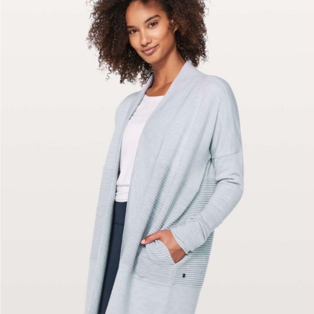 Lululemon Athletica - Light Blue Athleisure Women's Cardigan, Size 4
